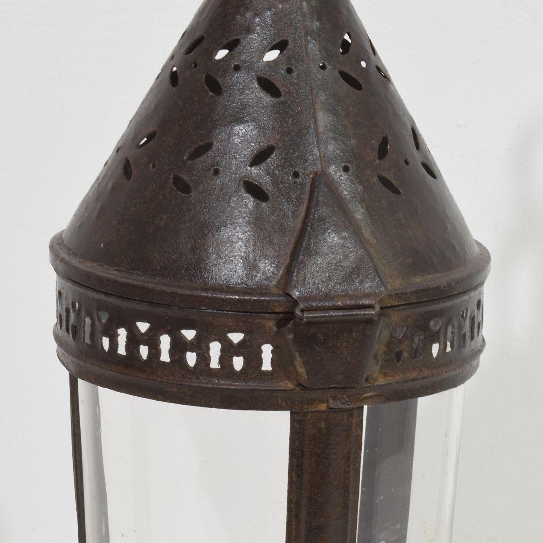 Lanterne en métal française du XIXe siècle en vente 7