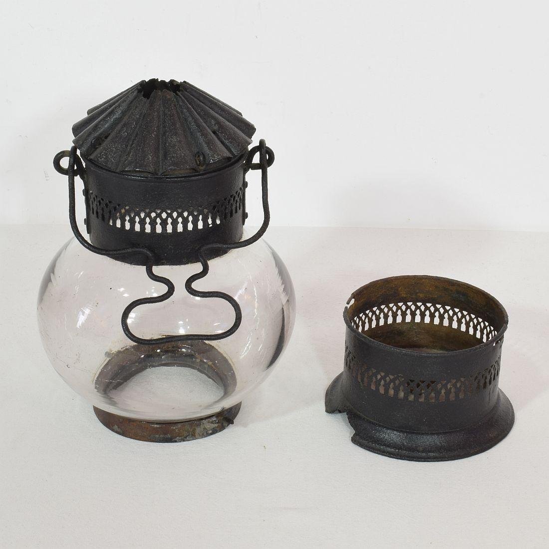 French, 19th Century Metal Lantern For Sale 13