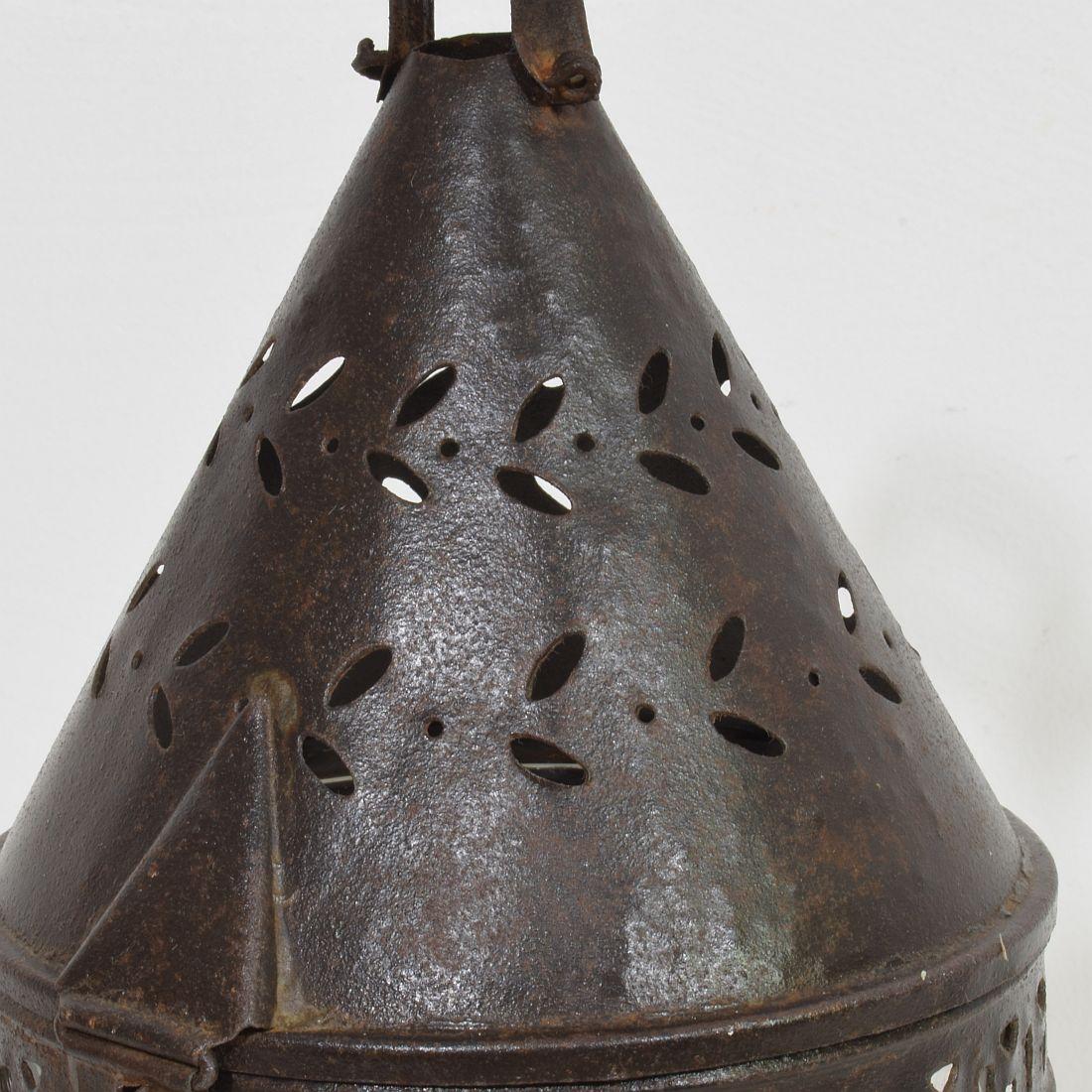 Lanterne en métal française du XIXe siècle en vente 9
