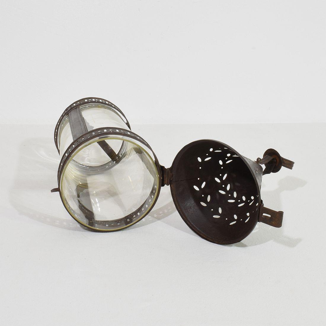 Farol de metal francés del siglo XIX en venta 12