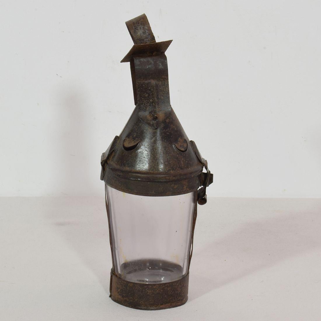 Hand-Crafted French, 19th Century Metal Lantern