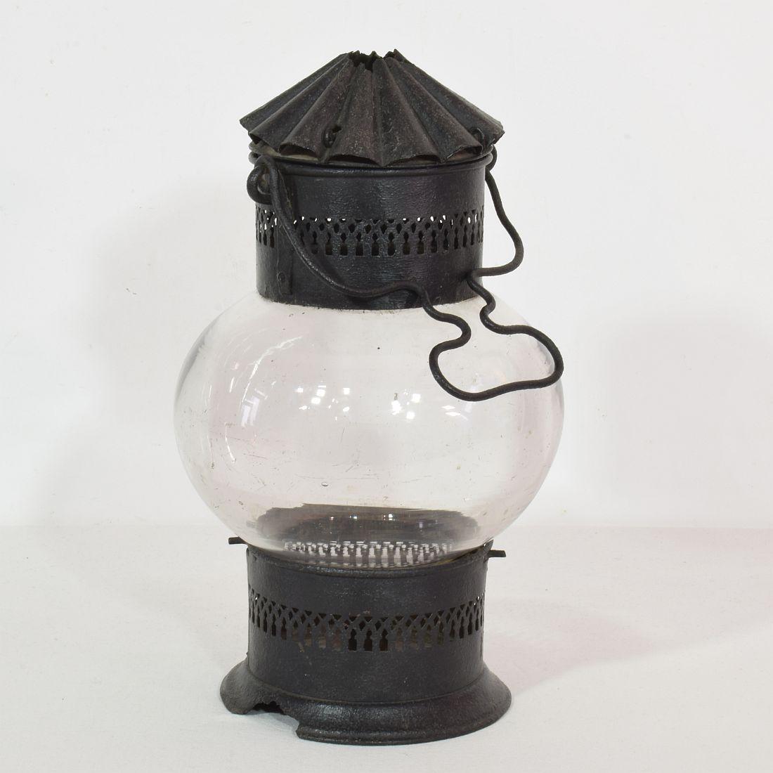 French, 19th Century Metal Lantern For Sale 2