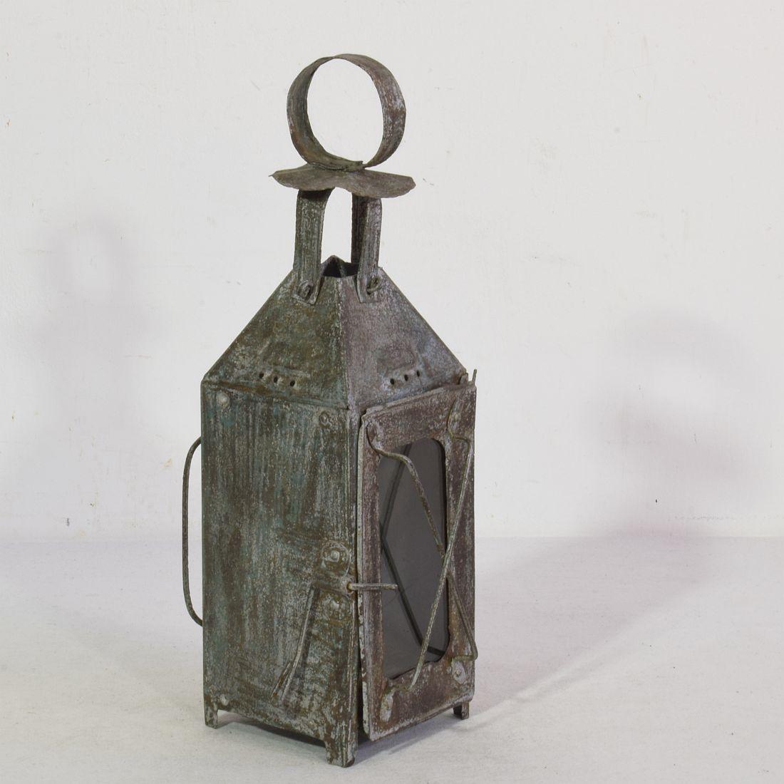 French, 19th Century, Metal Lantern In Good Condition In Buisson, FR