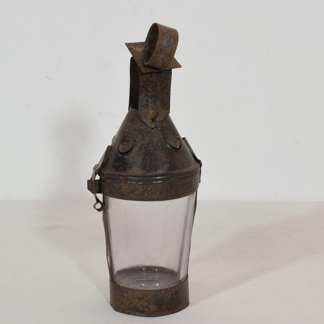 Iron French, 19th Century Metal Lantern