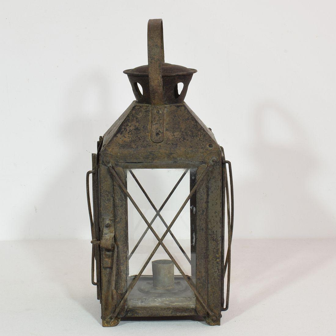 French, 19th Century, Metal Lantern 3