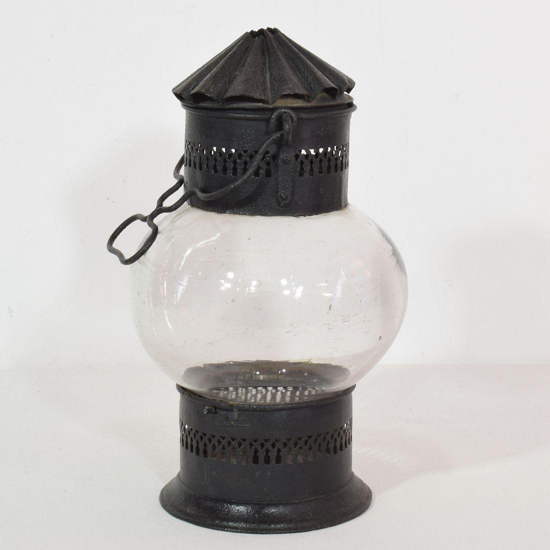 French, 19th Century Metal Lantern For Sale 5