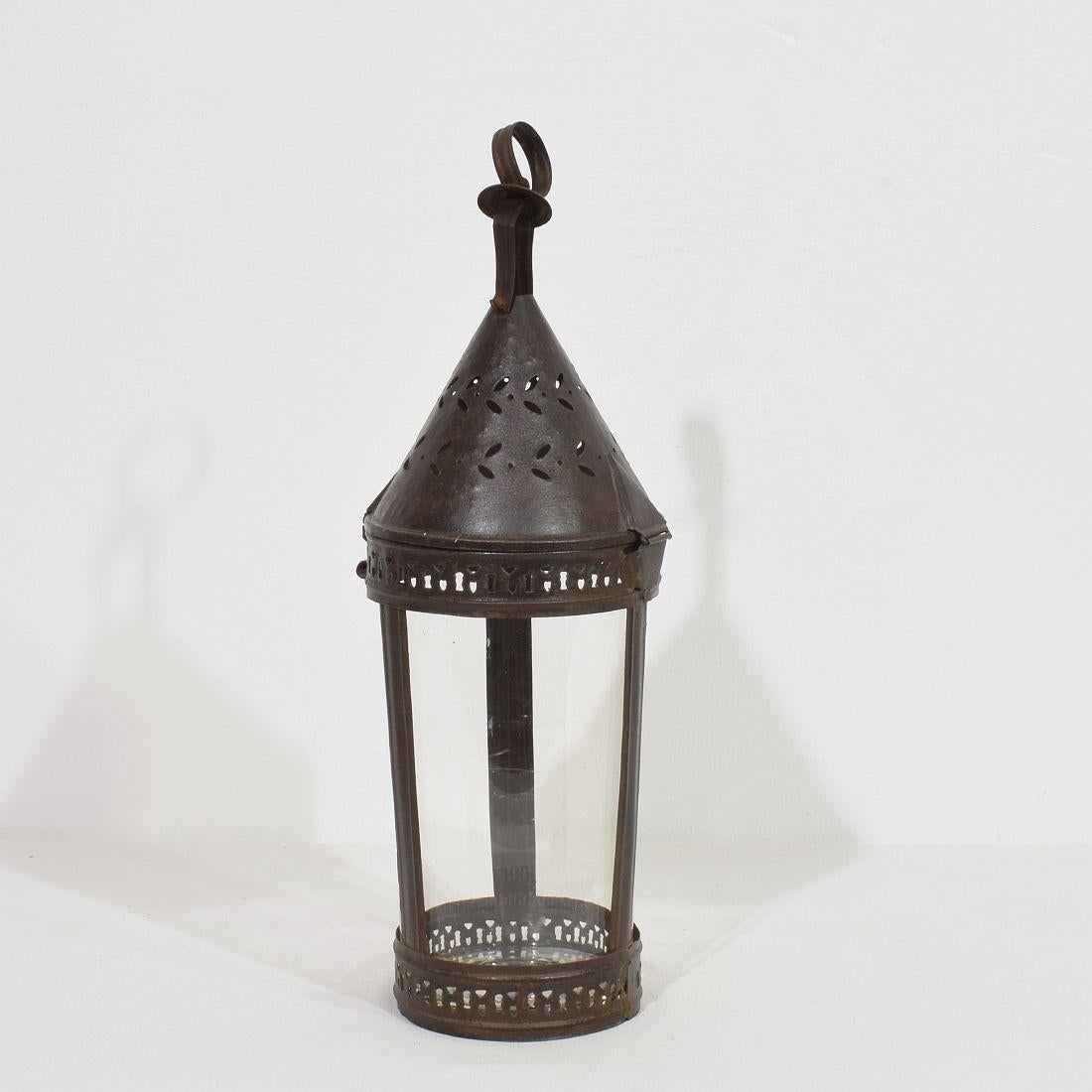 Farol de metal francés del siglo XIX en venta 2