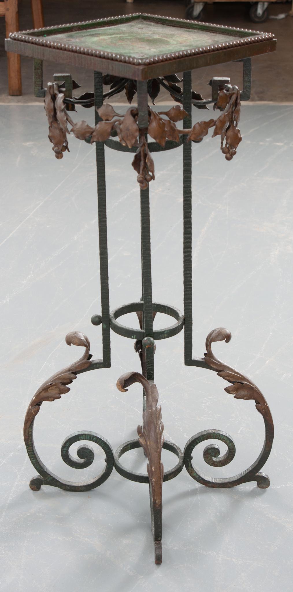 French 19th Century Metal Plant Stand In Good Condition In Baton Rouge, LA