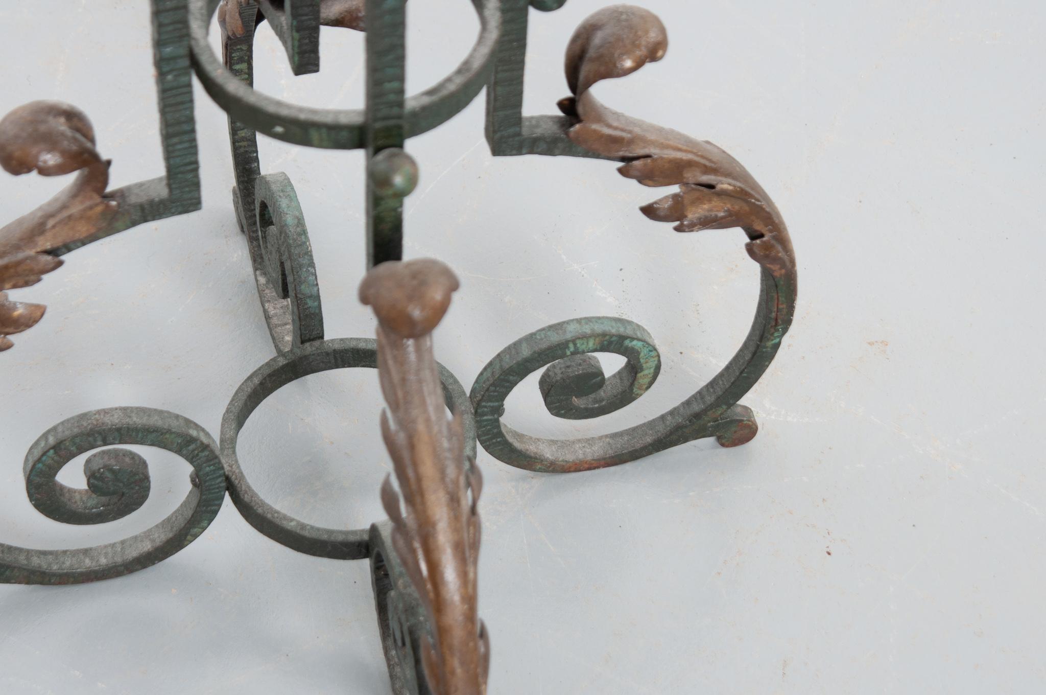 French 19th Century Metal Plant Stand 1