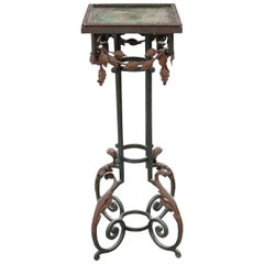 Antique French 19th Century Metal Plant Stand