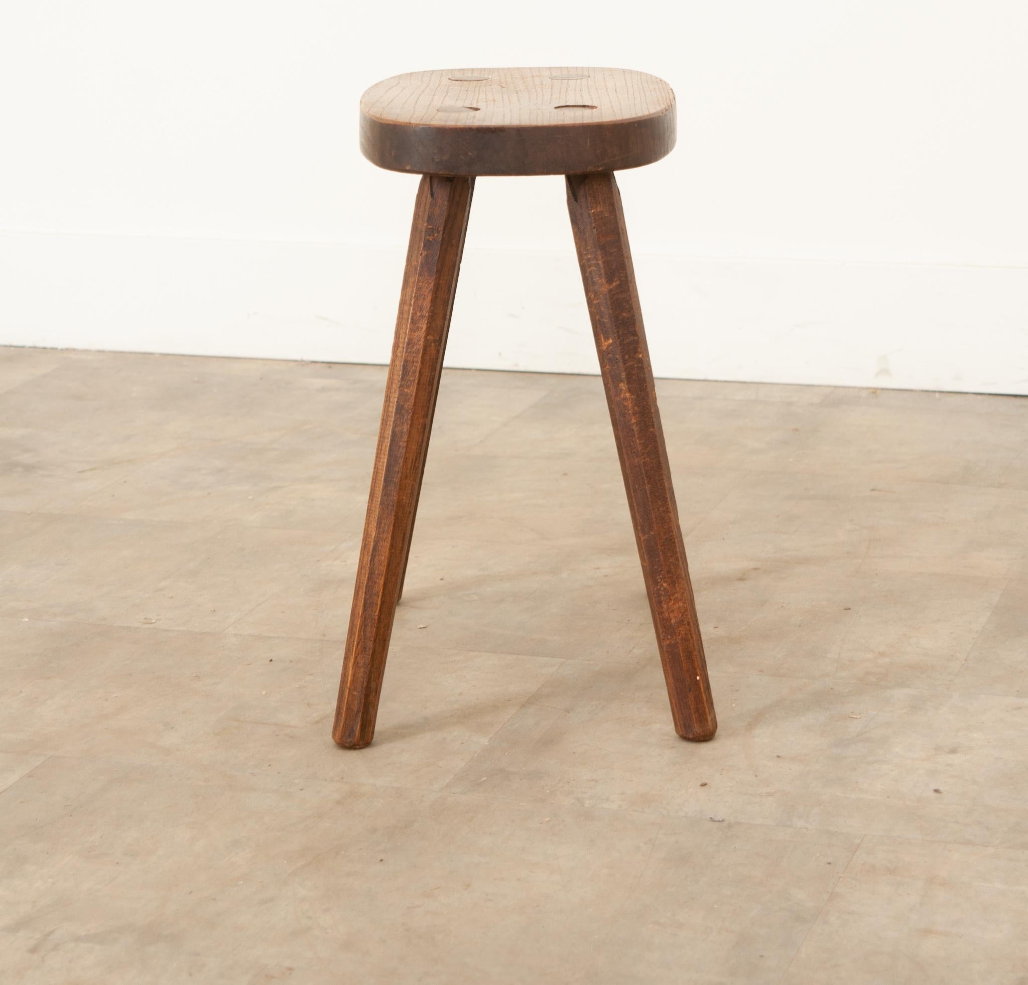 Wood French 19th Century Milking Stool