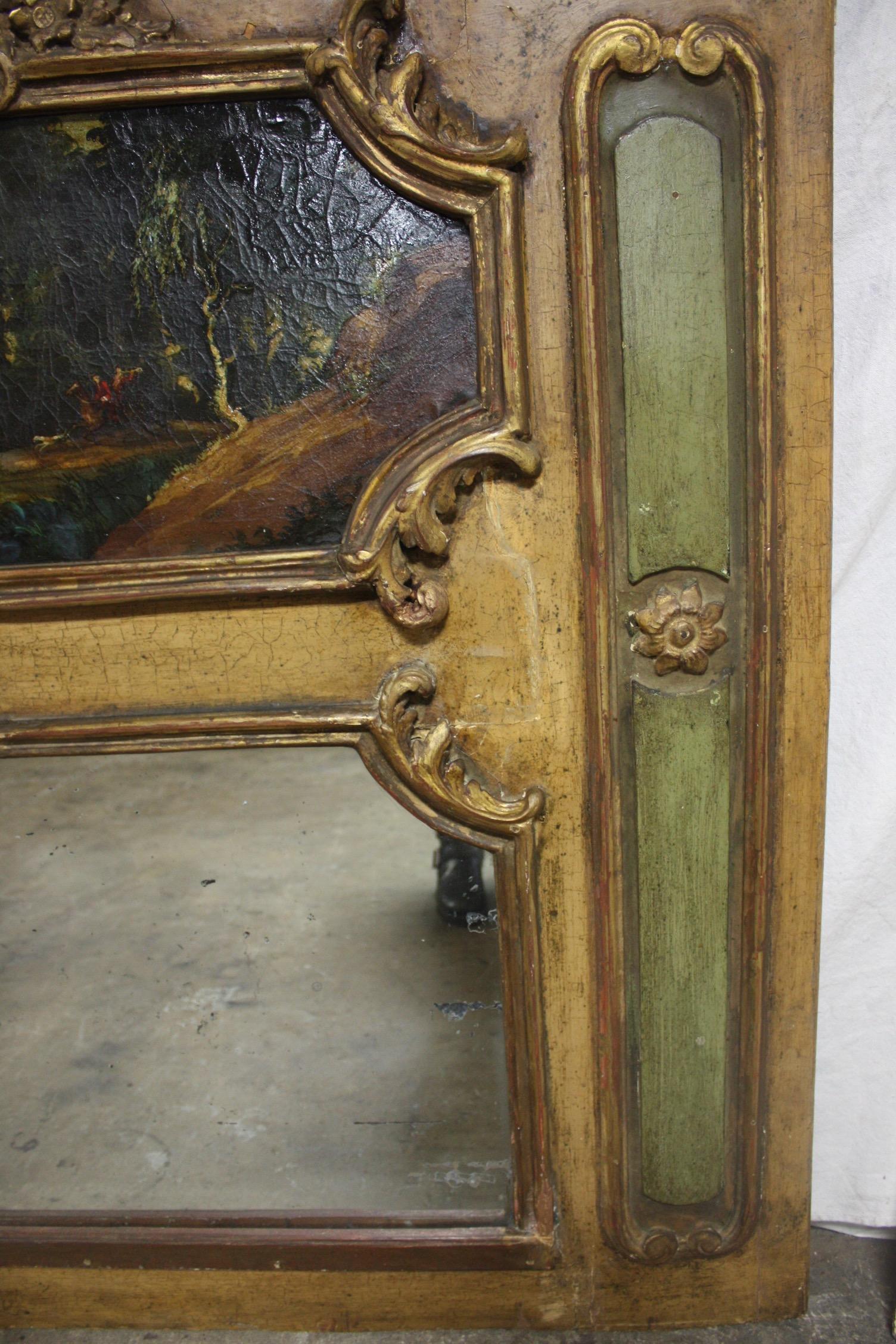 French 19th Century Mirror Trumeau 11