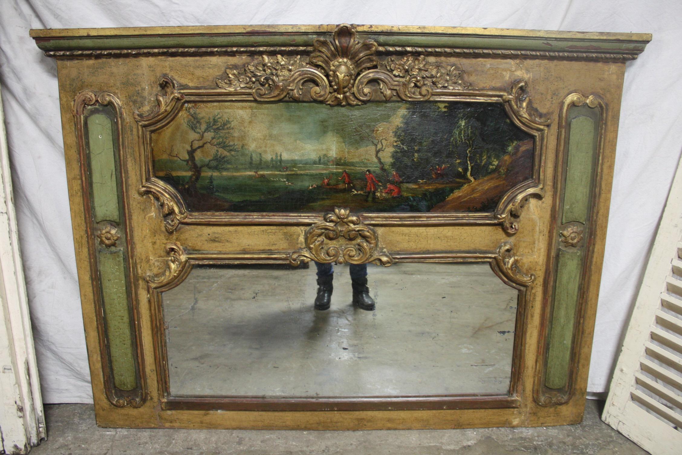 French 19th century mirror trumeau.