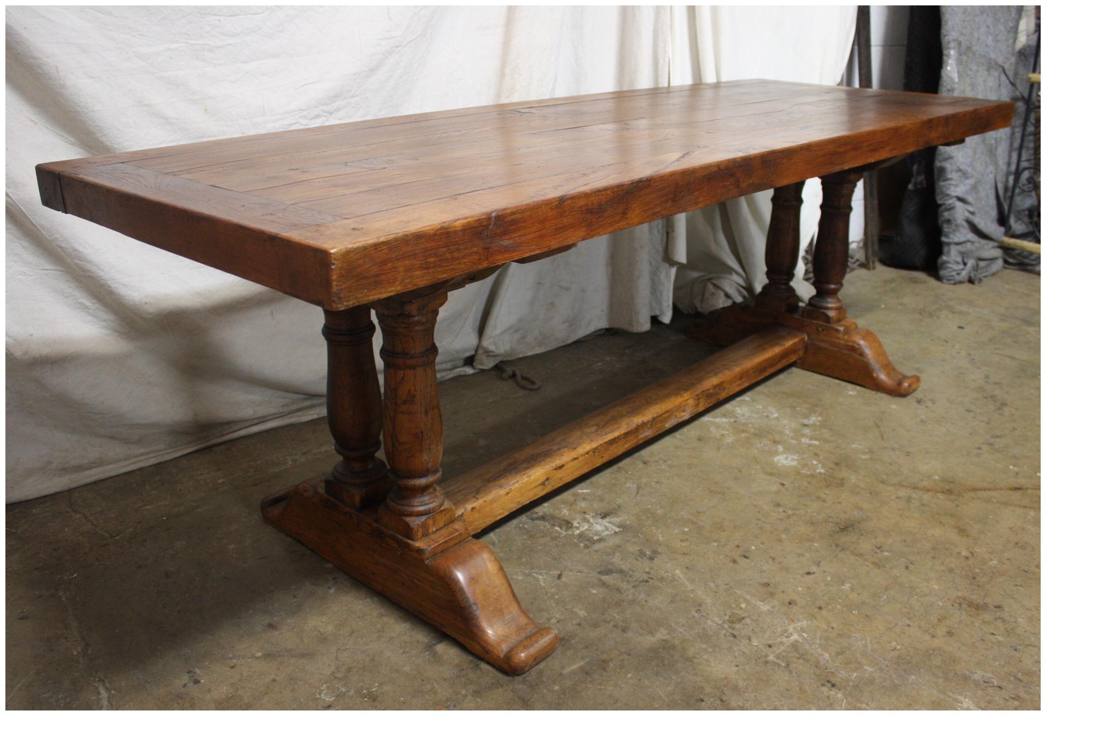 French 19th Century Monastery Table 6