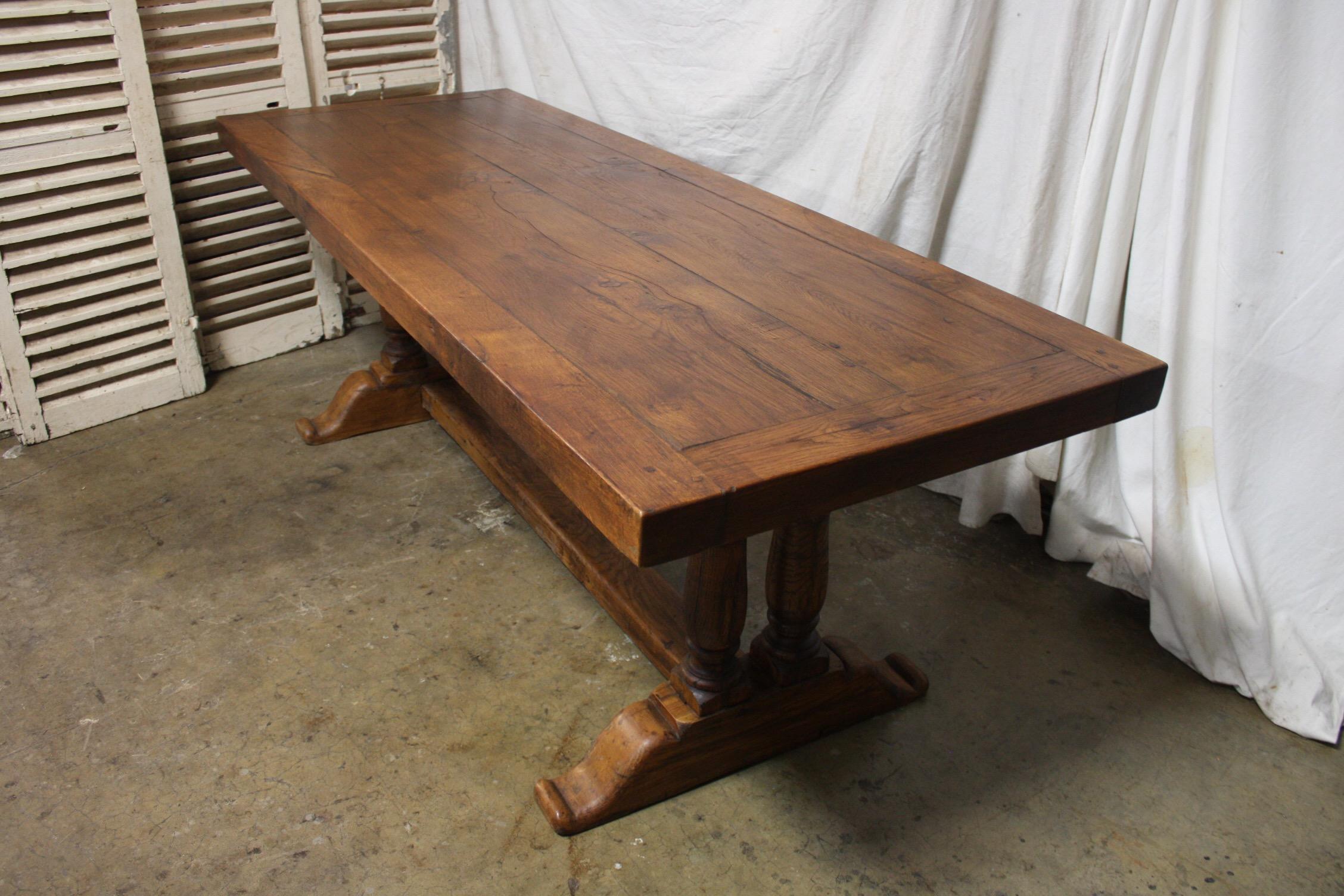 French 19th Century Monastery Table In Good Condition In Stockbridge, GA
