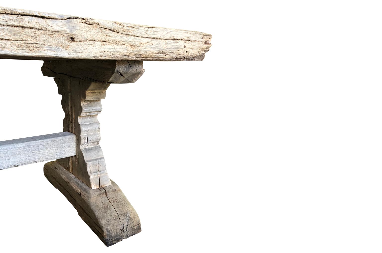 Oak French 19th Century Monastery Table