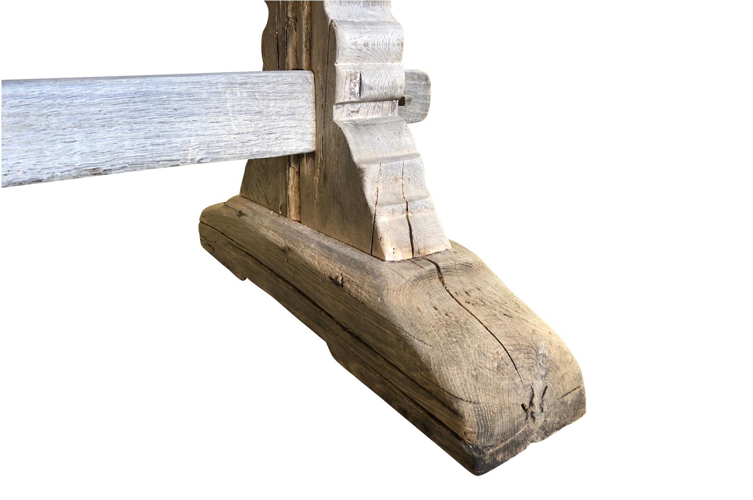 French 19th Century Monastery Table 1