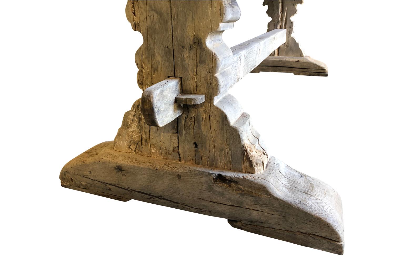 French 19th Century Monastery Table 4