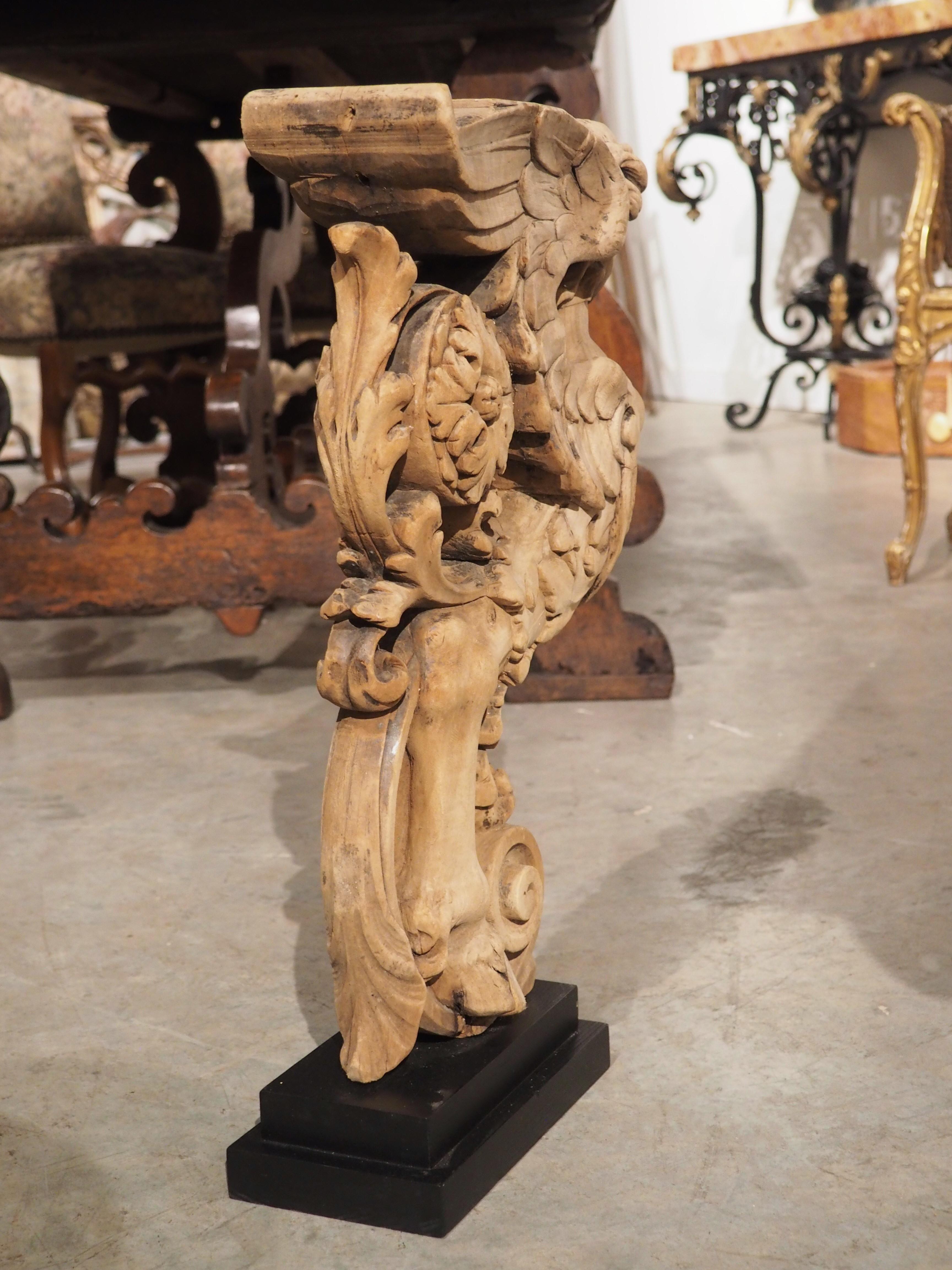 French, 19th Century Mounted Carving of a Winged Mythological Figure 7