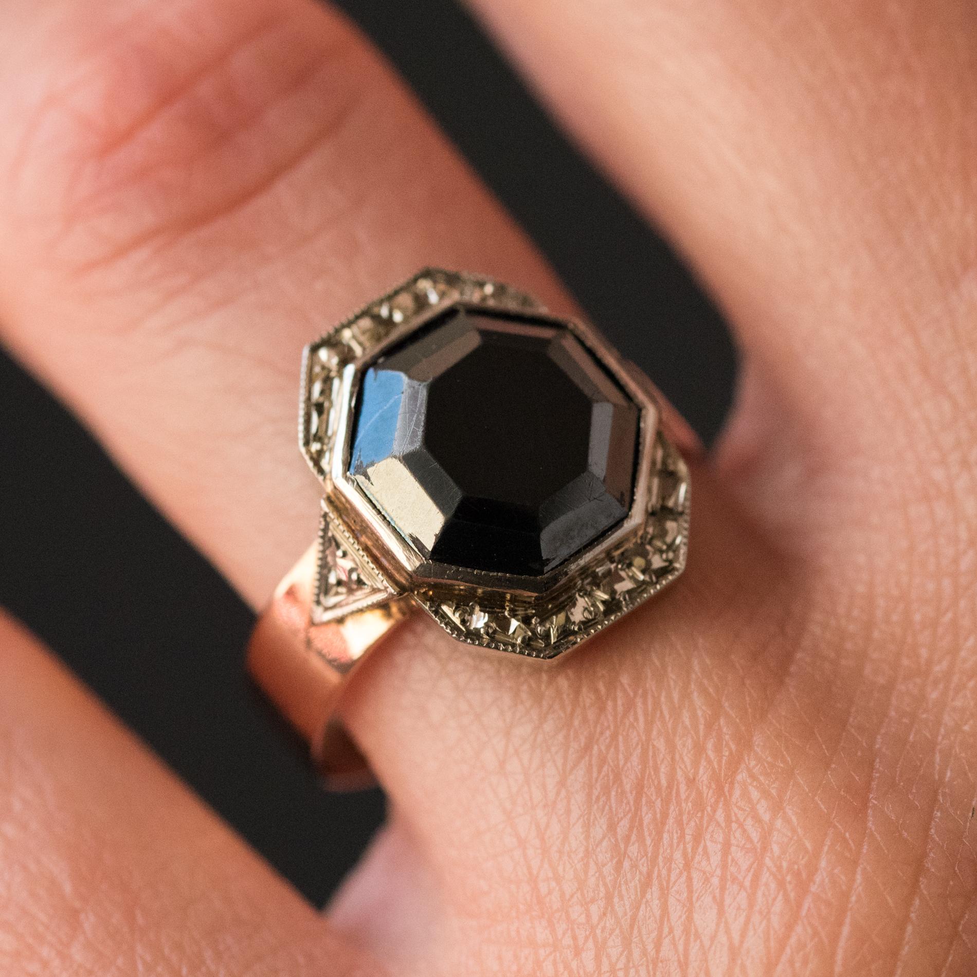 antique hematite ring