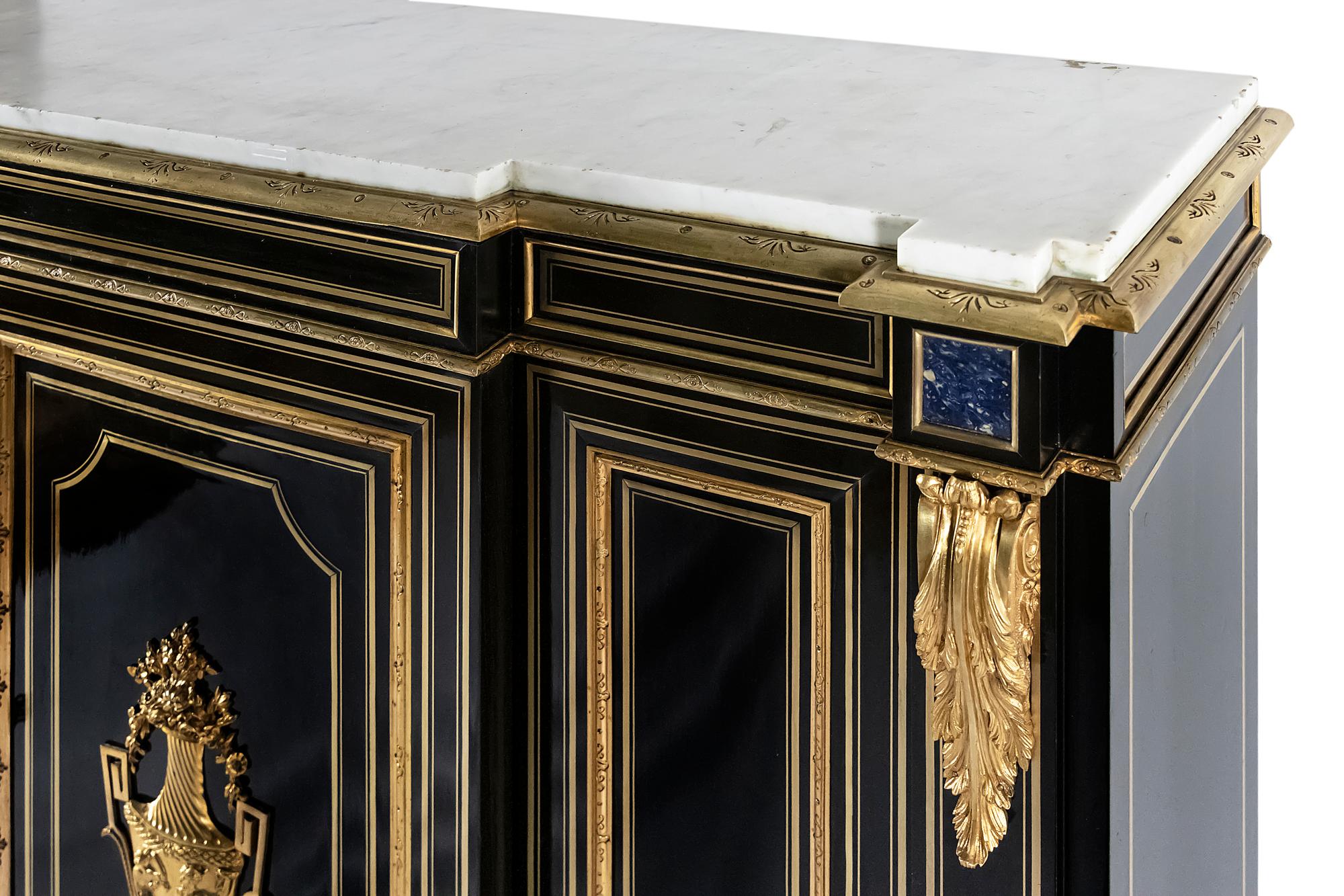 Bronze French 19th Century Napoleon III Cabinet For Sale