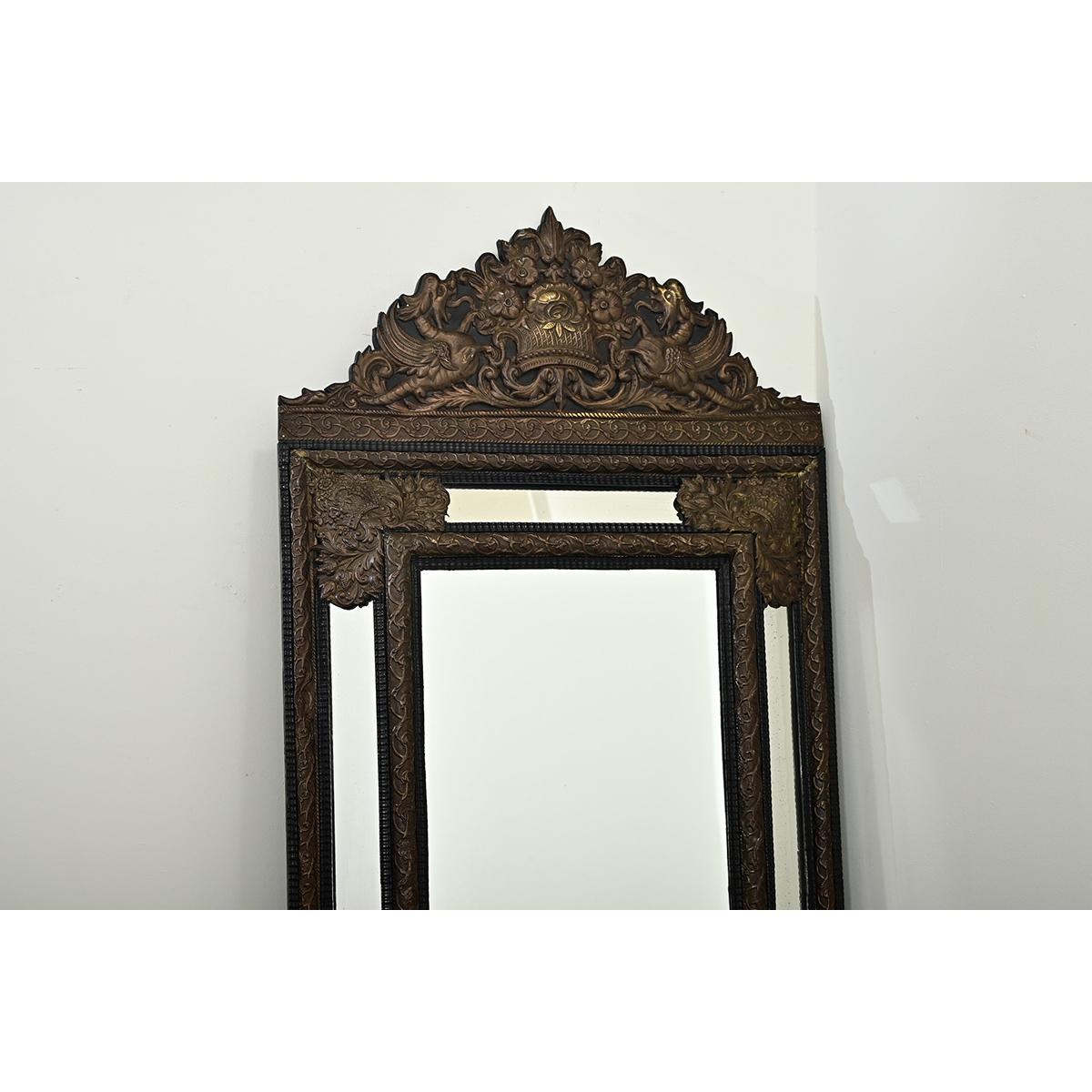 French 19th Century Napoleon III Cushion Mirror For Sale 3