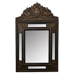 French 19th Century Napoleon III Cushion Mirror