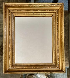 Miroir en bois doré Napoléon III du 19ème siècle