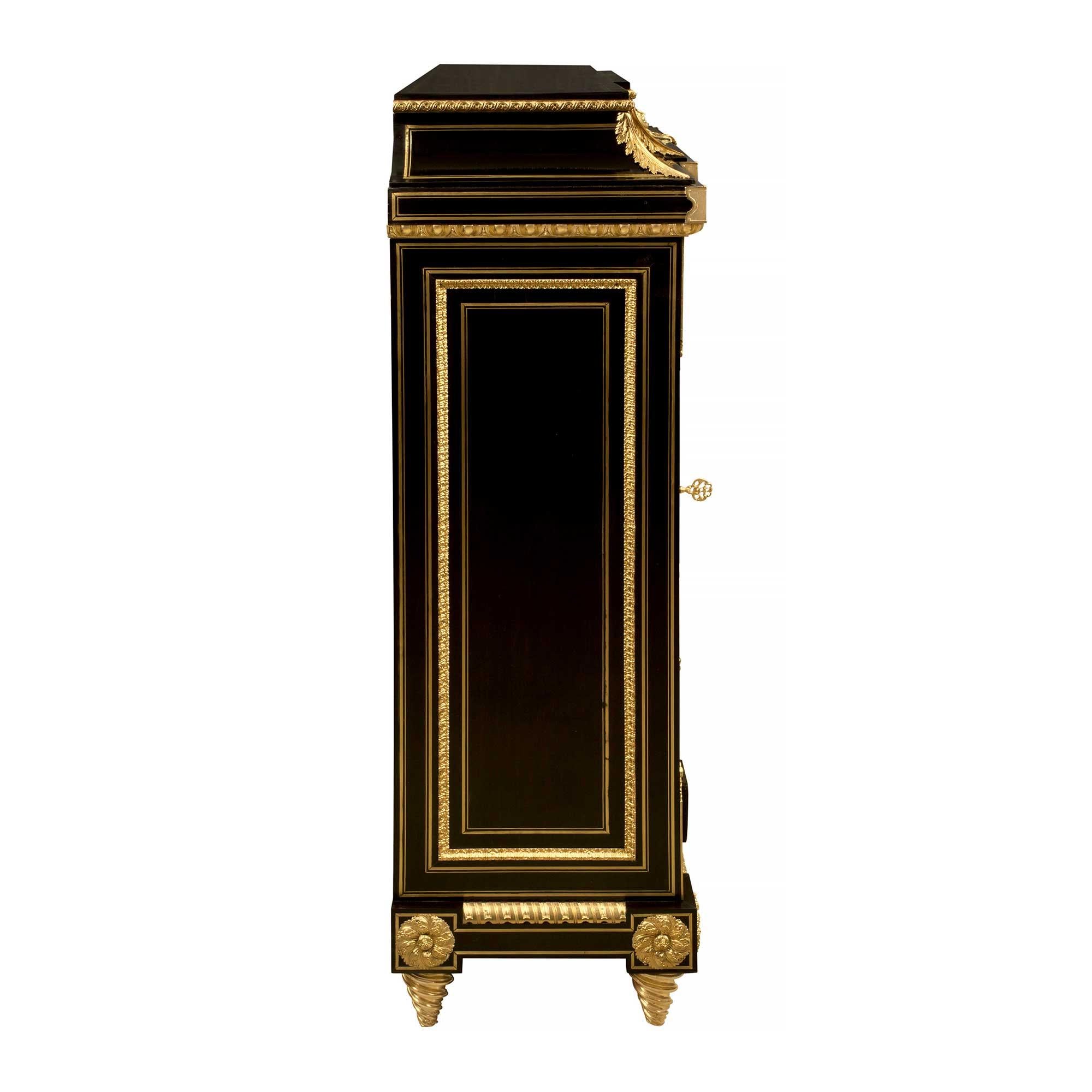 Französisch, 19. Jahrhundert, aus der Napoleon-III-Periode Boulle-Schrank 