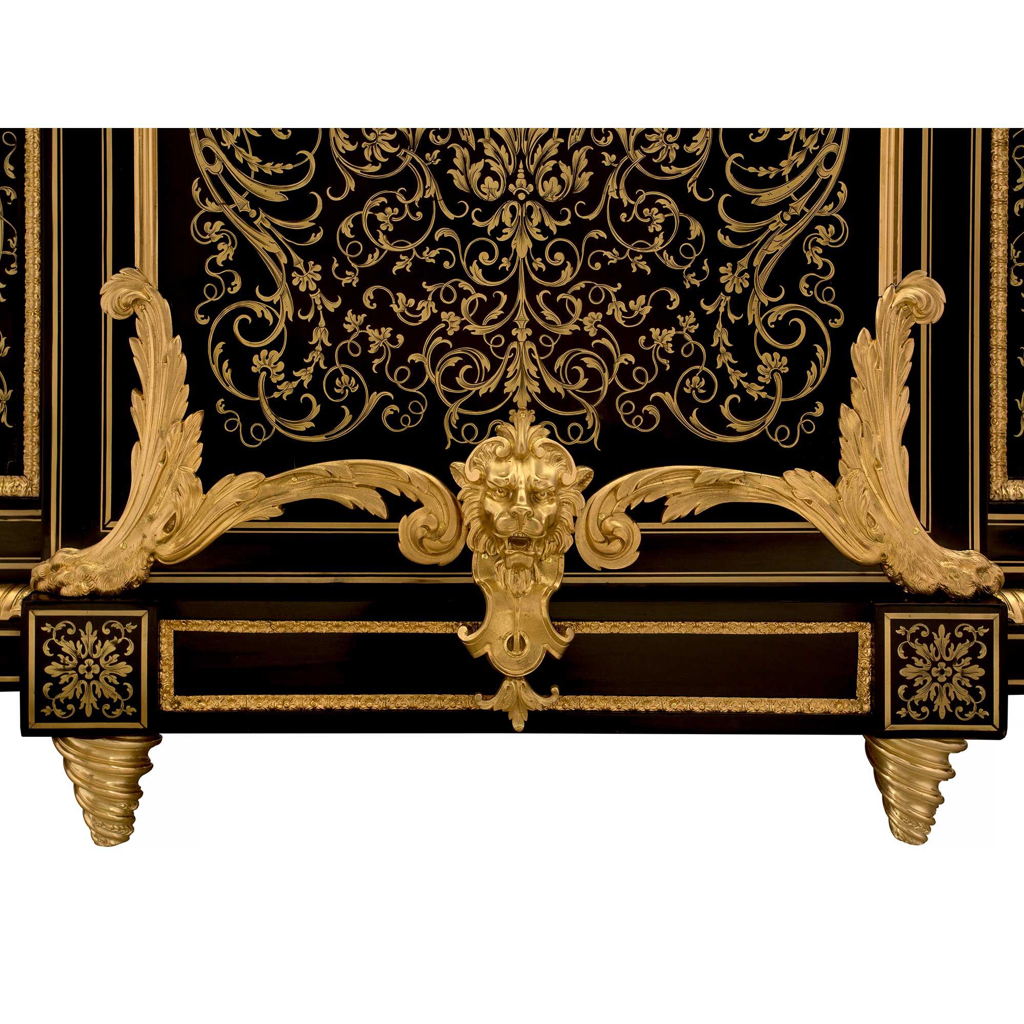 Französisch, 19. Jahrhundert, aus der Napoleon-III-Periode Boulle-Schrank 