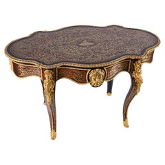 French 19th Century Napoleon III Period Boulle Desk.