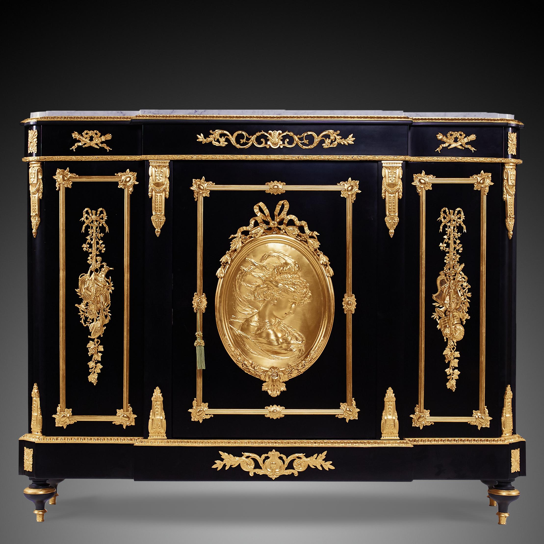 French 19th Century Napoleon III Period Cabinet by Diehl 7