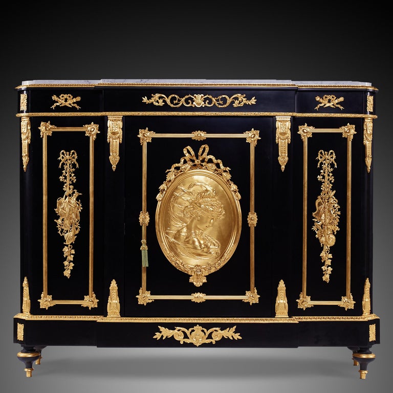 French 19th Century Napoleon III Period Cabinet by Diehl For Sale 7