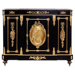 French 19th Century Napoleon III Period Cabinet by Diehl