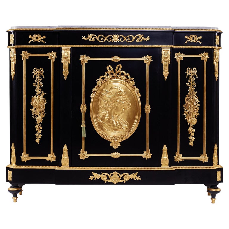 French 19th Century Napoleon III Period Cabinet by Diehl For Sale