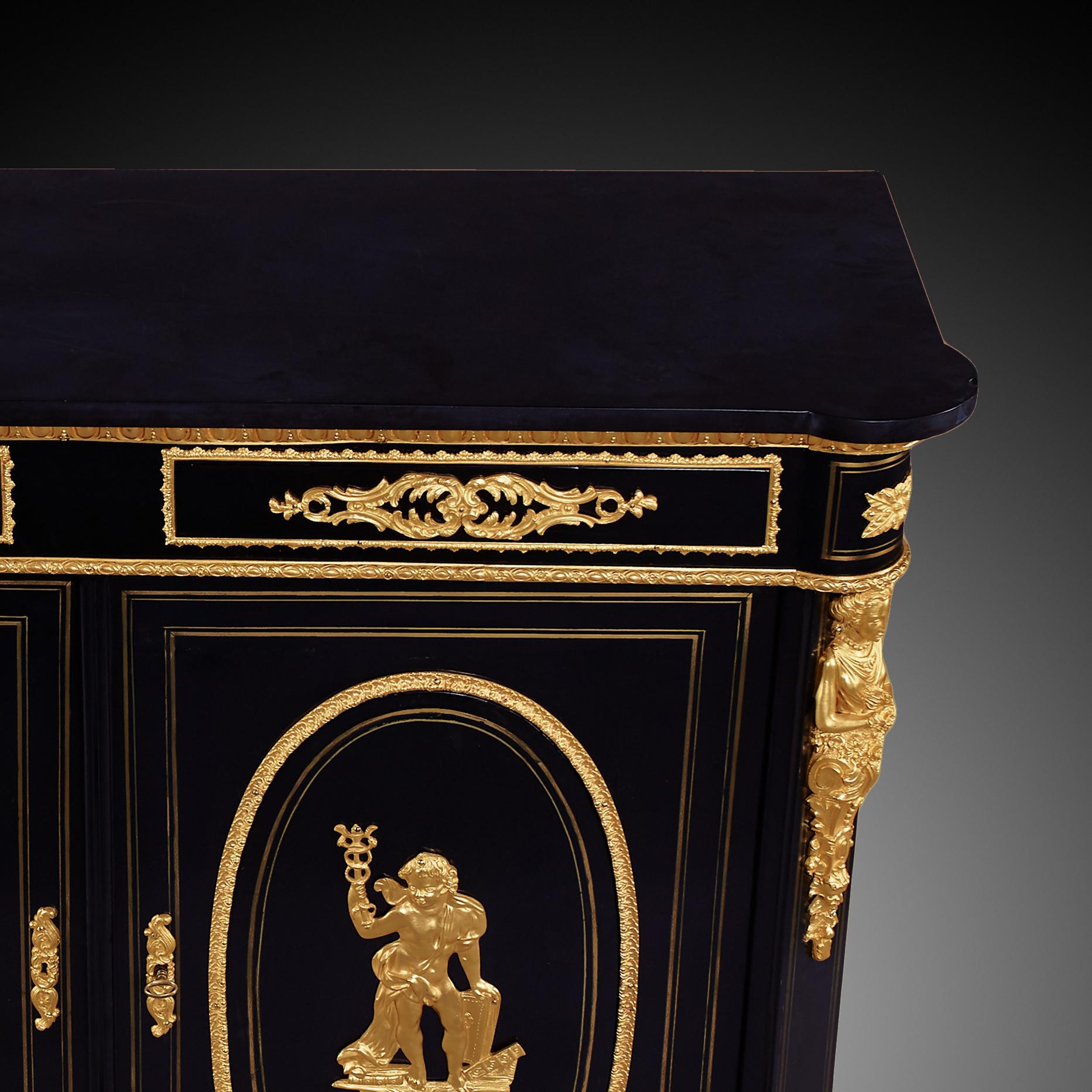French 19th Century Napoleon III  Period Cabinet For Sale 6