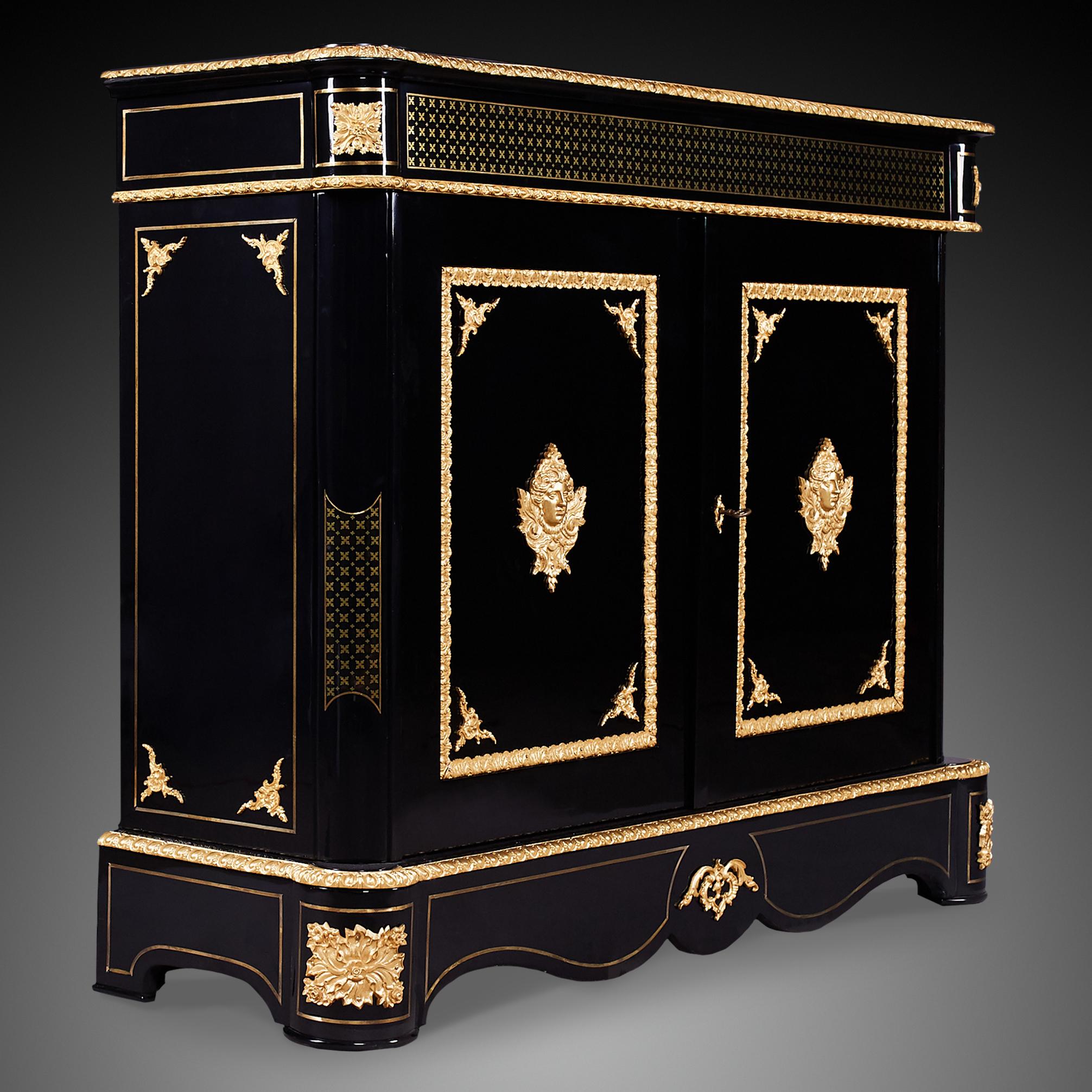 French 19th century Napoleon III period cabinet. This cabinet is after very good quality renovation.