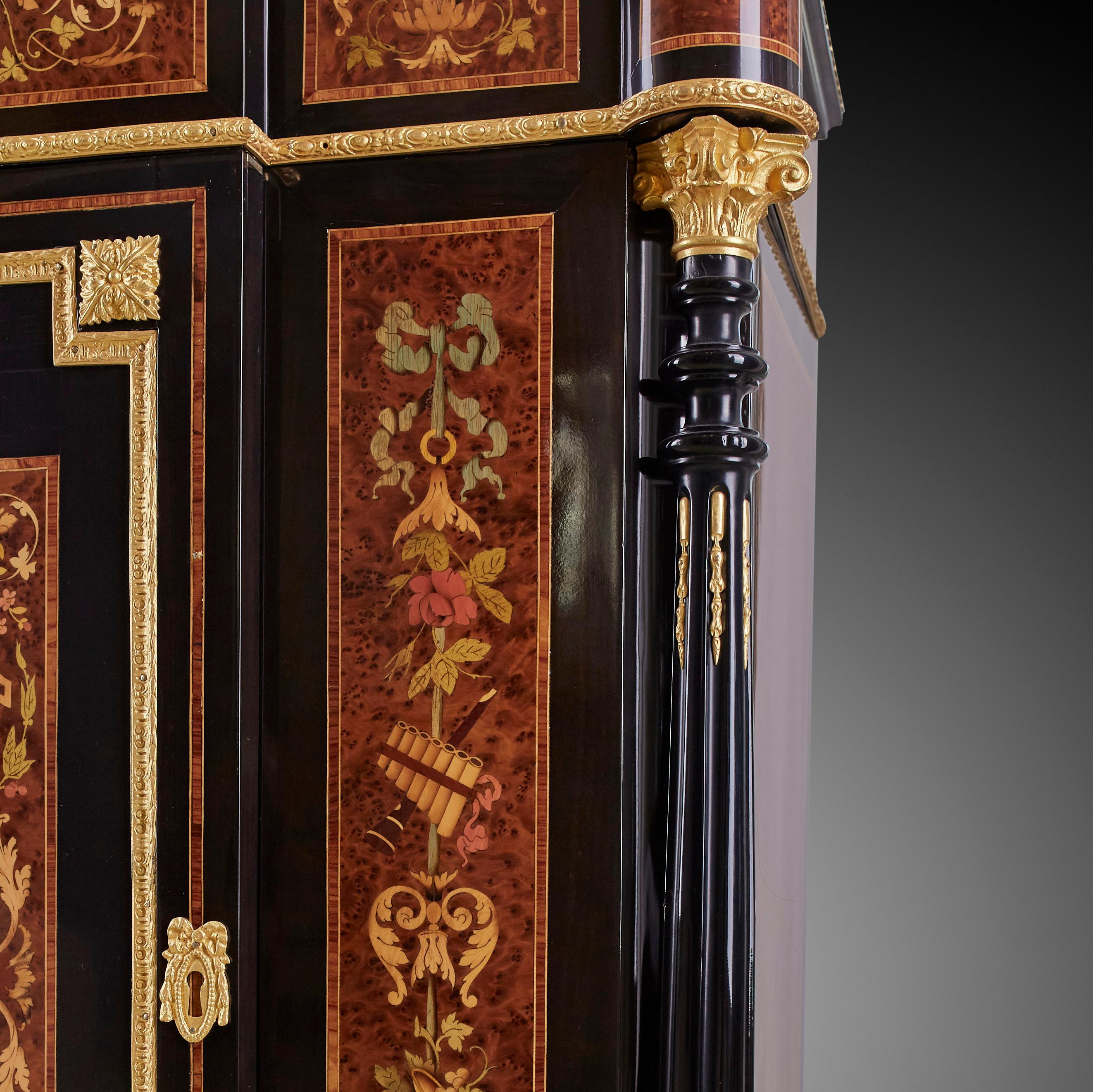 Wood French 19th Century Napoleon III Period Cabinet For Sale