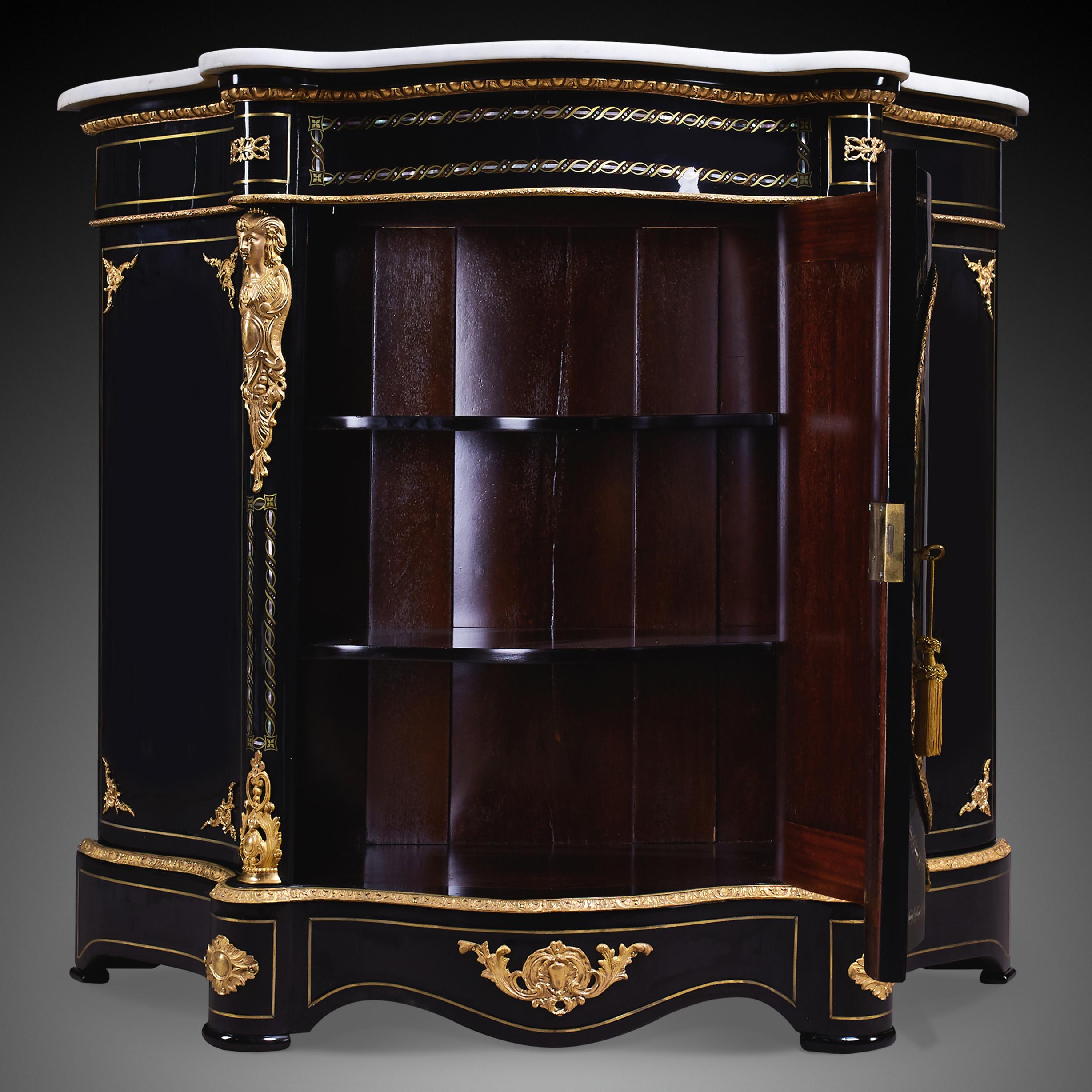 French 19th Century Napoleon III Period Cabinet For Sale 1