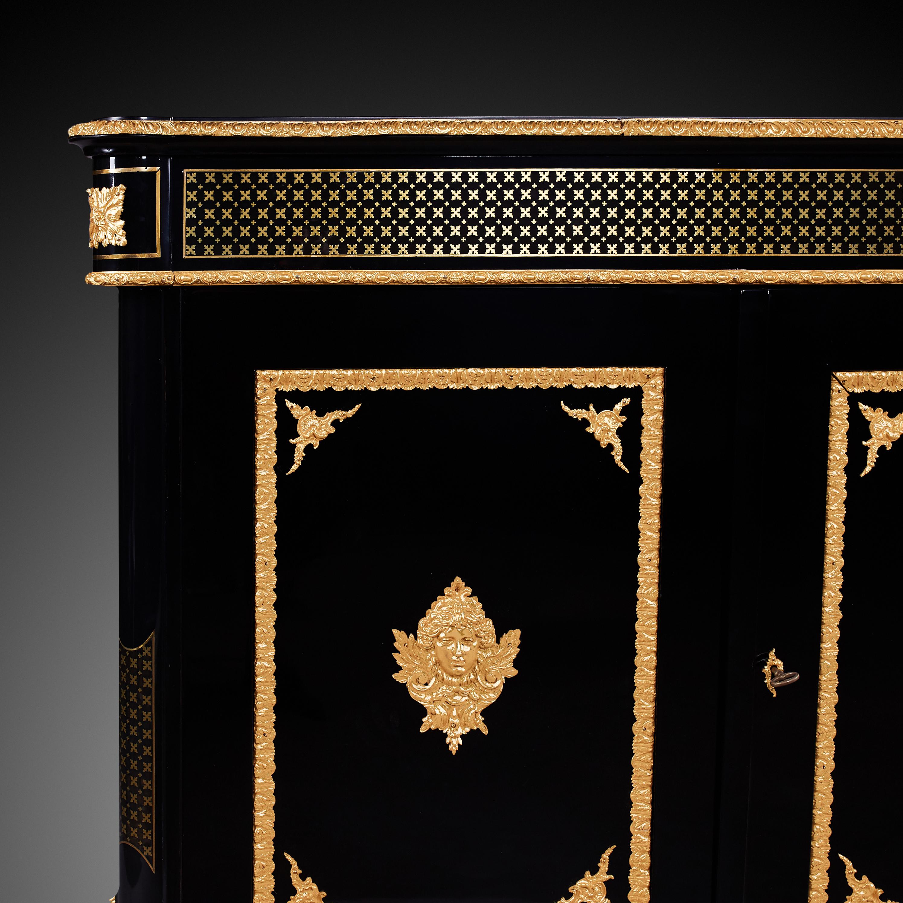 French 19th Century Napoleon III Period Cabinet For Sale 4