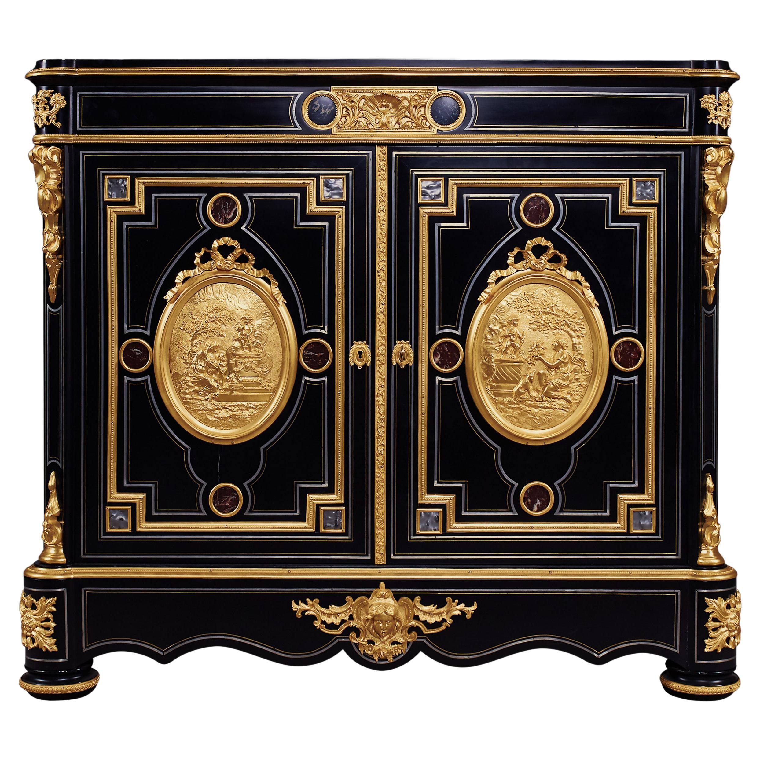 French 19th Century Napoleon III Period Cabinet For Sale