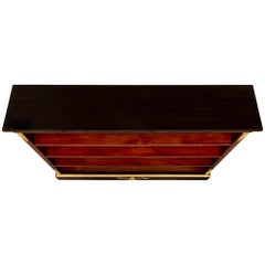 French 19th Century Napoleon III Period Ebony & Tortoiseshell Étagère Bookcase