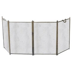 Antique French 19th Century Napoleon III Period Fireplace Screen