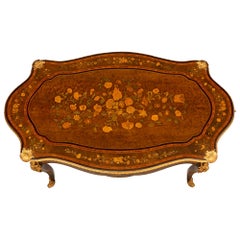 French 19th Century Napoleon III Period Louis XV Style Center Table
