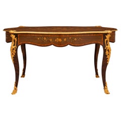 French 19th Century Napoleon III Period Louis XV Style Center Table