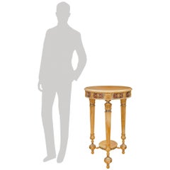French 19th century Napoleon III Period Onyx, Ormolu and Champlevé side table