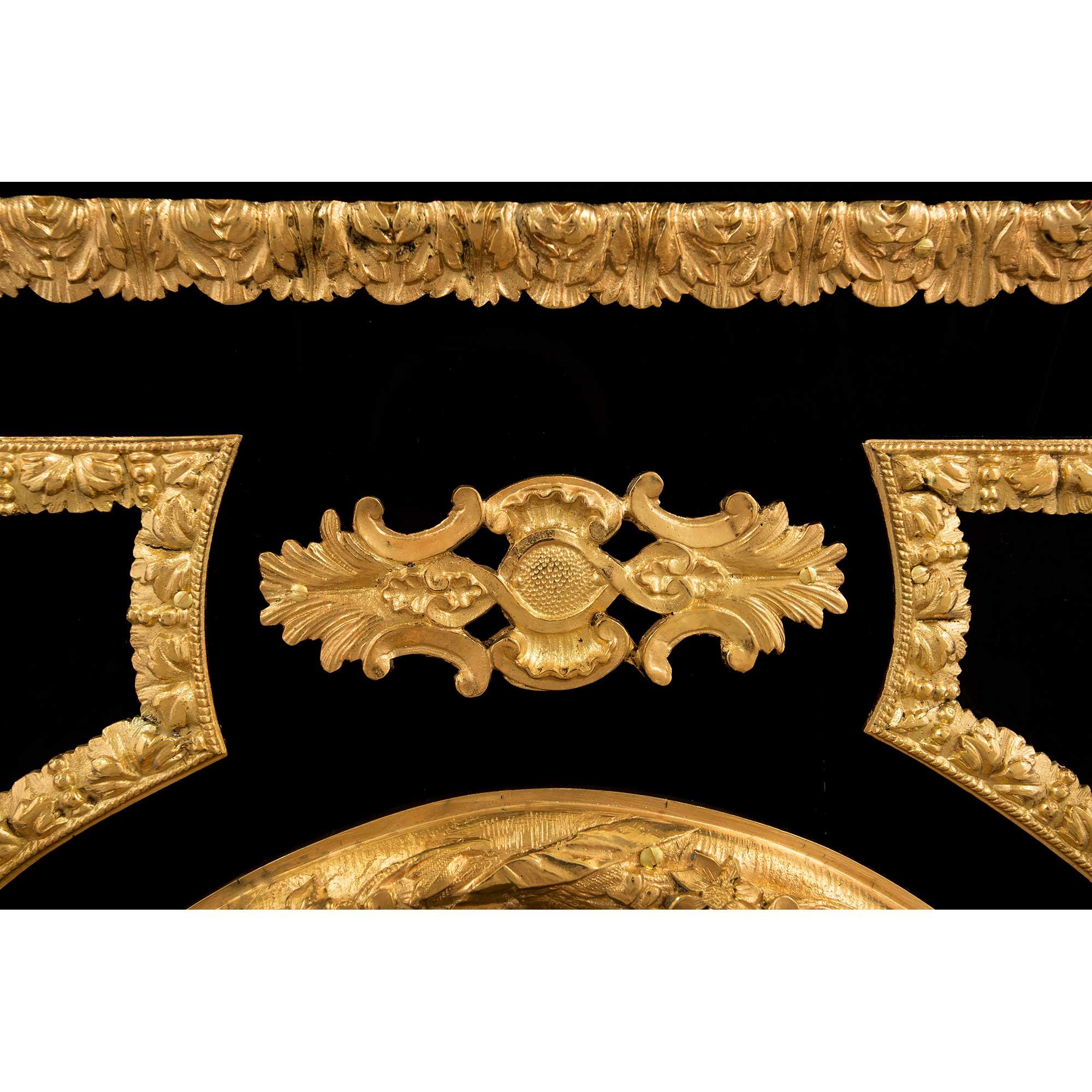French 19th Century Napoleon III Period Ormolu and Marble Cabinet For Sale 3