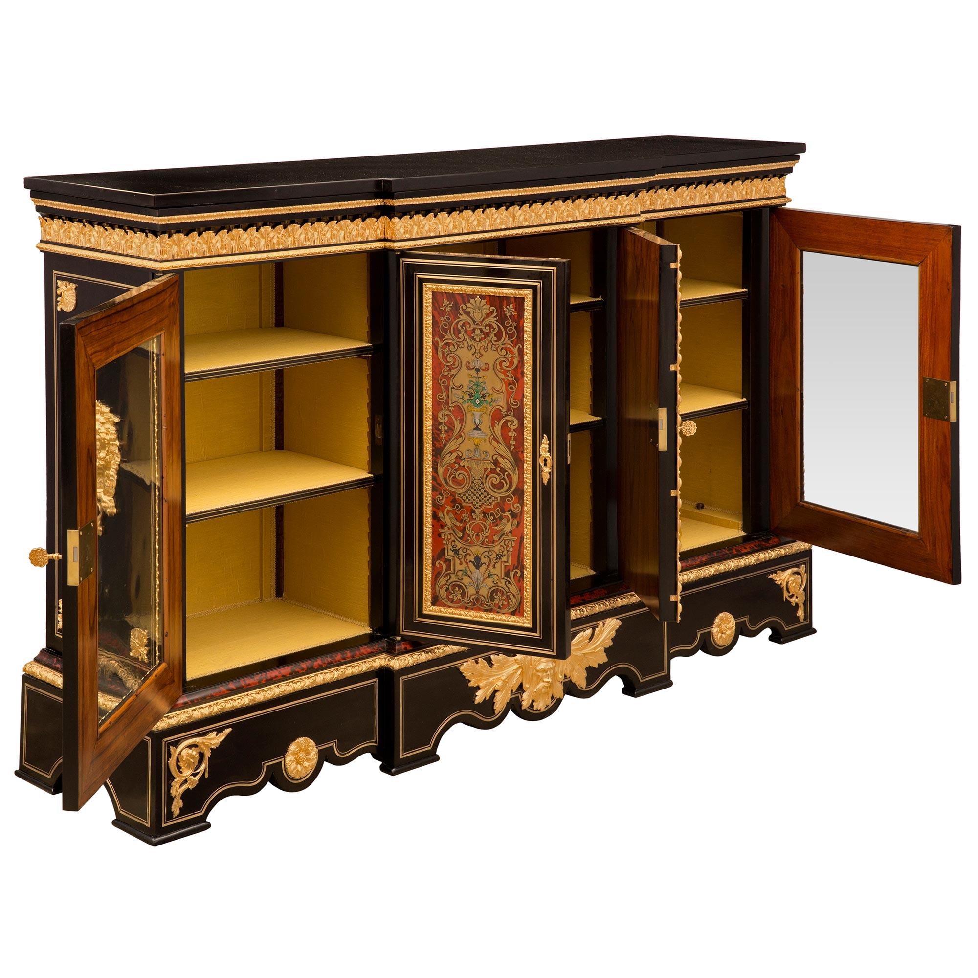 French 19th Century Napoleon III Period Vitrine Cabinet, Signed Pretot For Sale 1