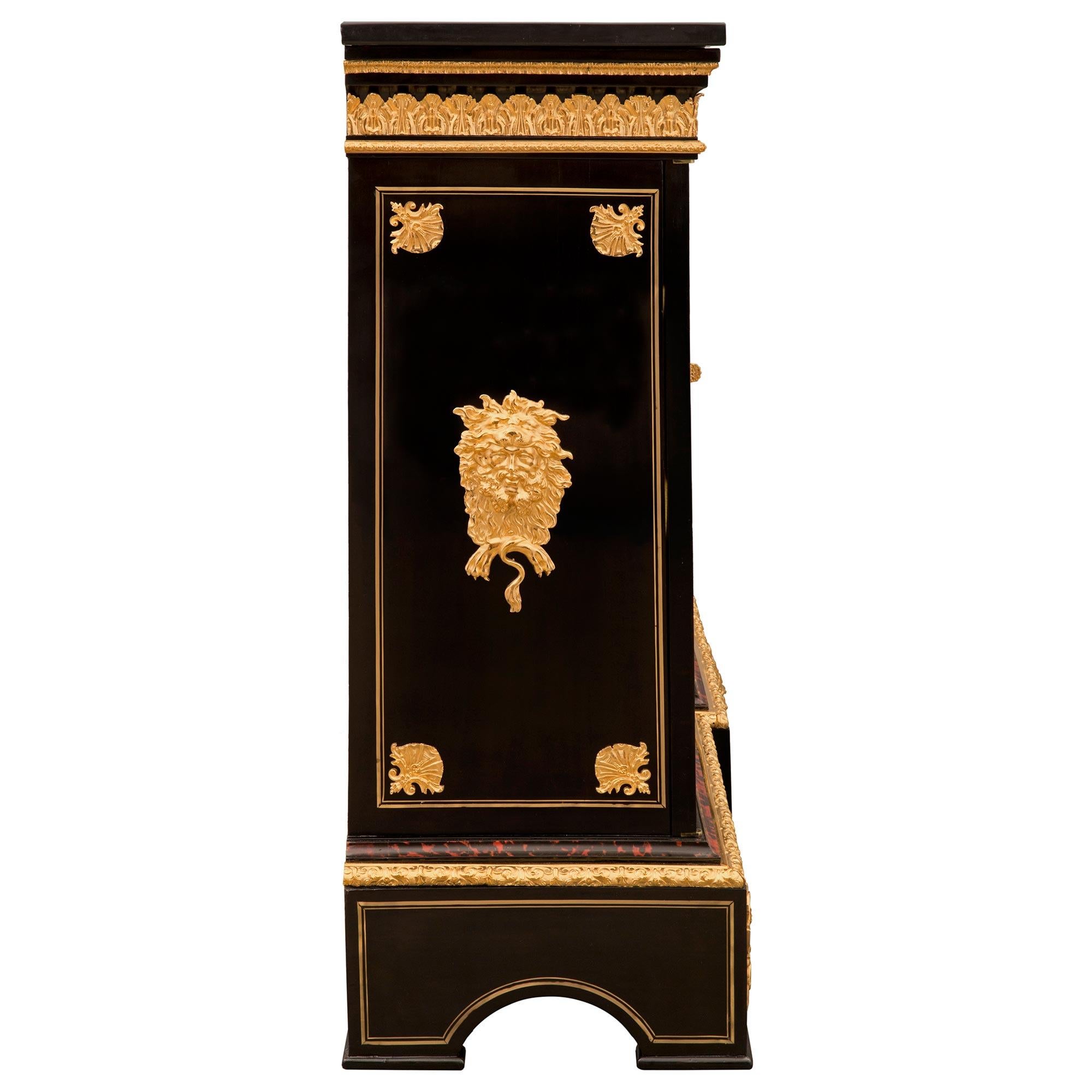 French 19th Century Napoleon III Period Vitrine Cabinet, Signed Pretot For Sale 2