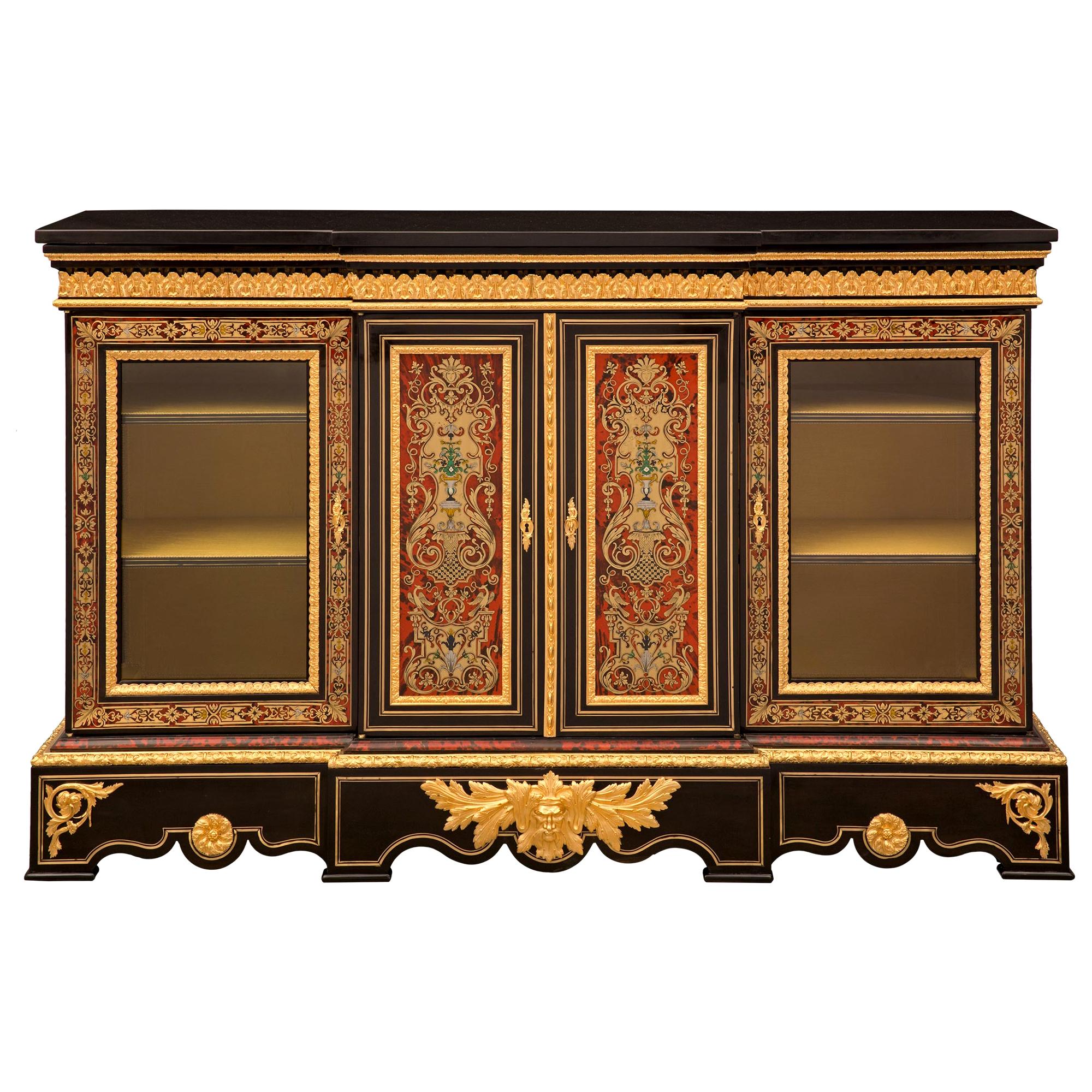 French 19th Century Napoleon III Period Vitrine Cabinet, Signed Pretot For Sale